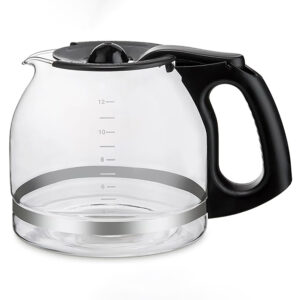 Glass Stovetop Coffee Maker - 1900ml Borosilicate Espresso Pot with Heat-Resistant Handle