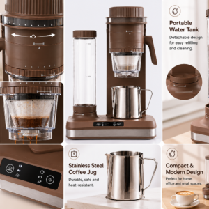 Westeez CF-01 coffee grinder 8 adjustable grind settings