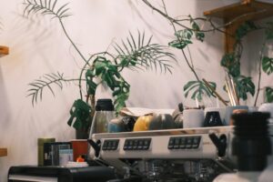 coffee shop equipment checklist including espresso machine grinder and cafe essentials
