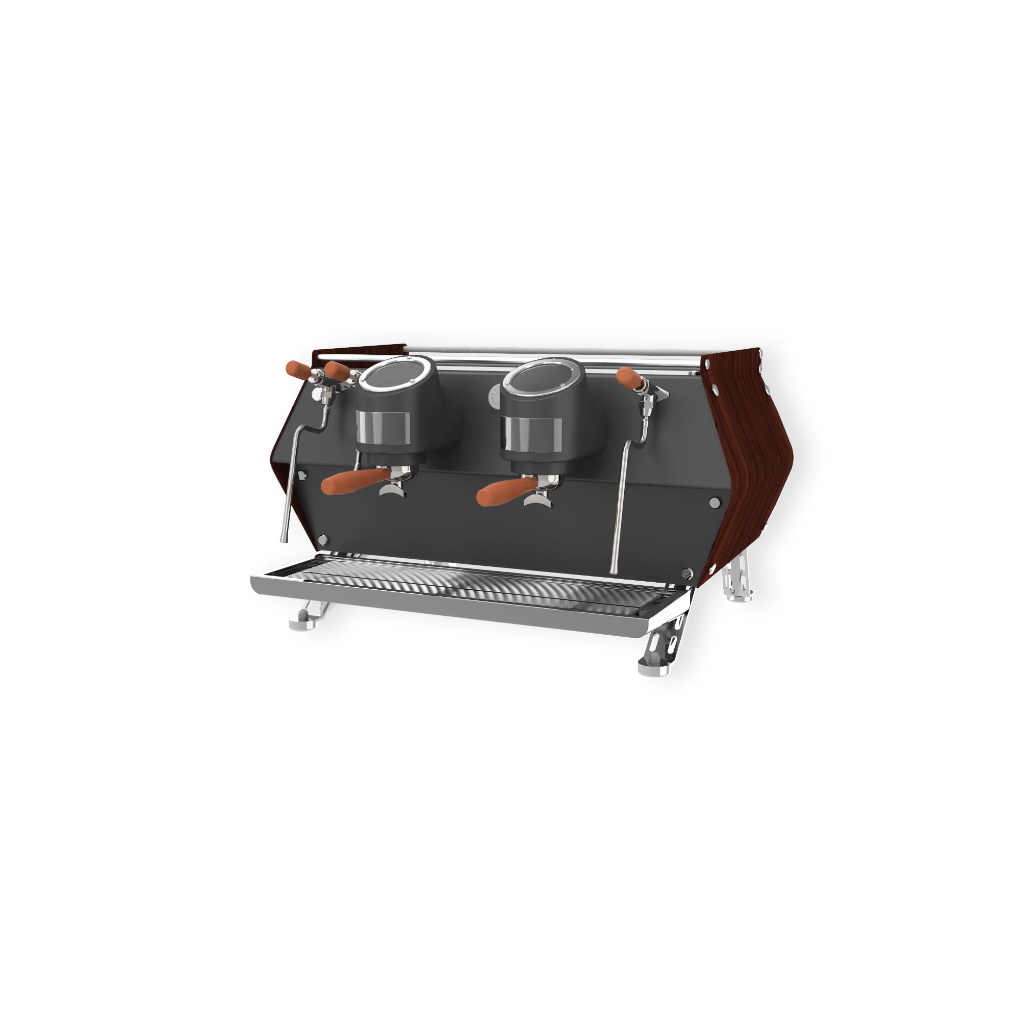 展示图 Westeez KY-168 commercial dual group espresso machine for café and restaurant