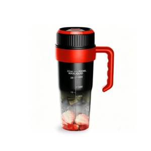Westeez PW-07 600ml portable blender tumbler with red handle fits car cup holder