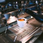 Modern coffee shop interior designed for commercial espresso machine operations