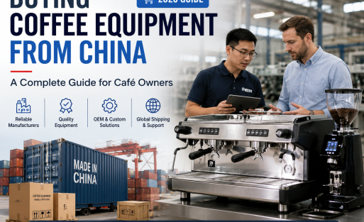 Commercial espresso machine manufacturer in China helping café owners choose reliable coffee equipment and OEM solutions.