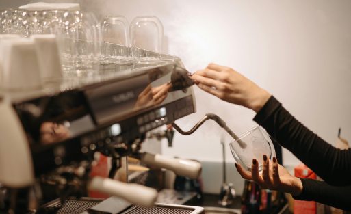 cleaning a portable espresso machine at home