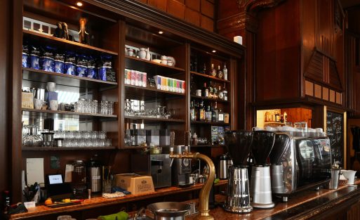 commercial espresso machine setup for small cafe business